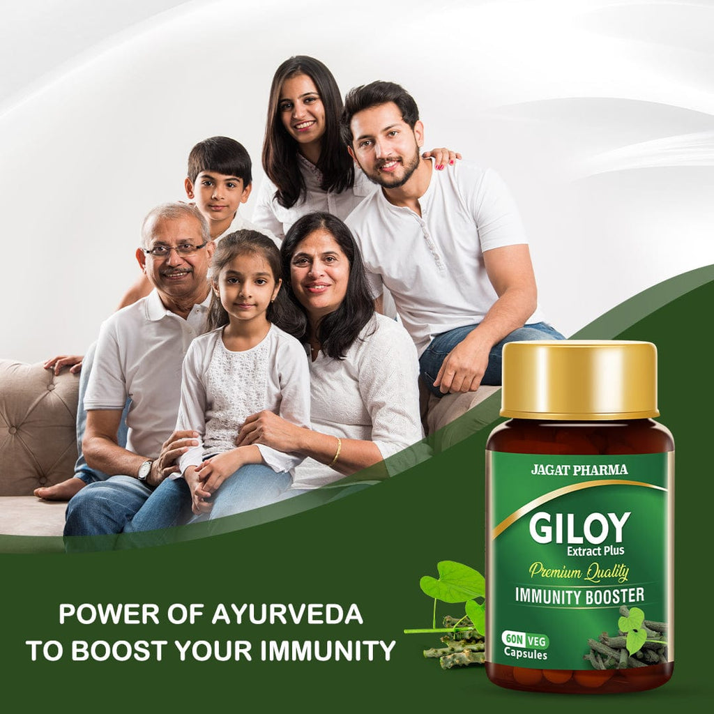 Jagat Pharma Giloy Extract Plus Capsule | Immunity Booster - Distacart