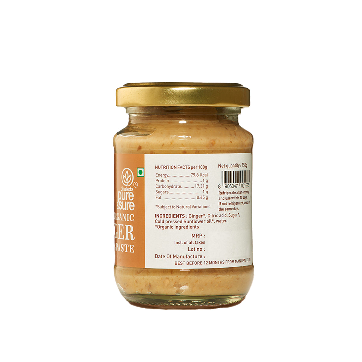 Pure & Sure Organic Ginger Paste - Distacart