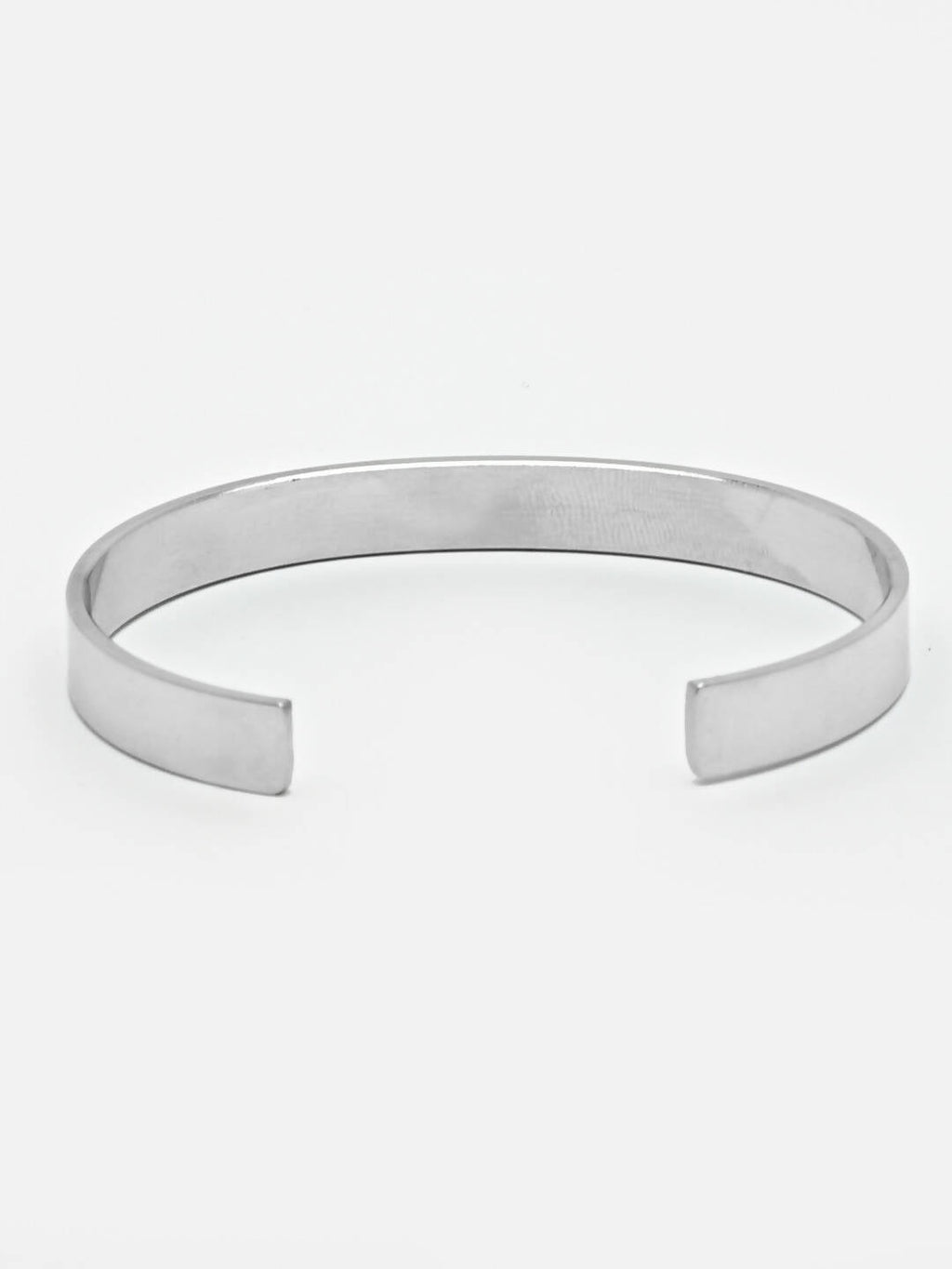 NVR Men Silver Stainless Steel Cuff Bracelet - Distacart