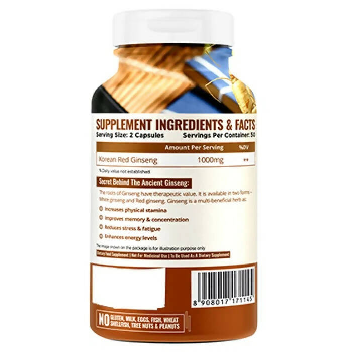 Nature Life Nutrition Korean Ginseng Capsules - Distacart
