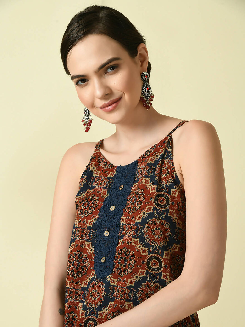 Myshka Women's Multi Straight Printed Kurta