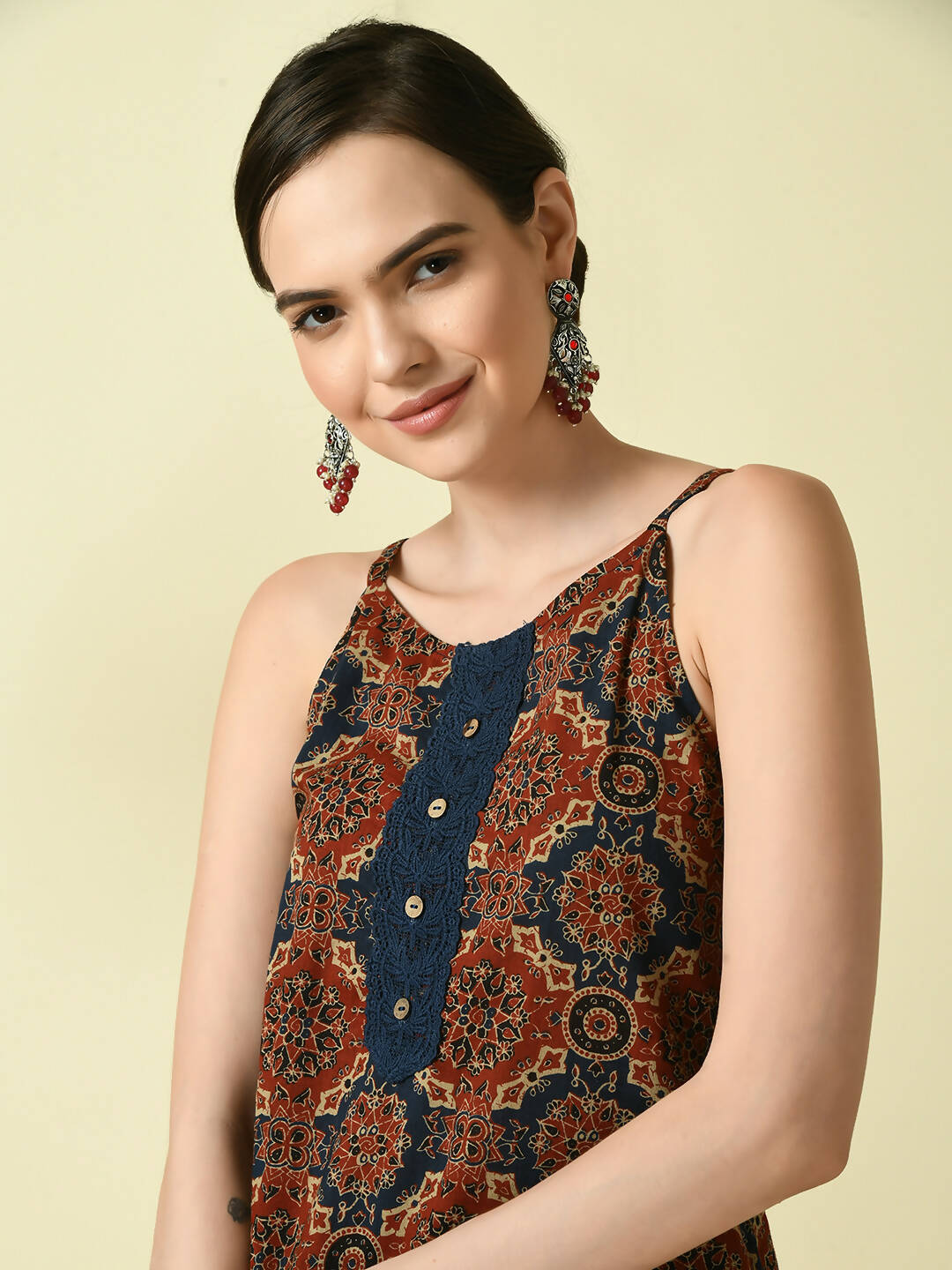 Myshka Women's Multi Straight Printed Kurta