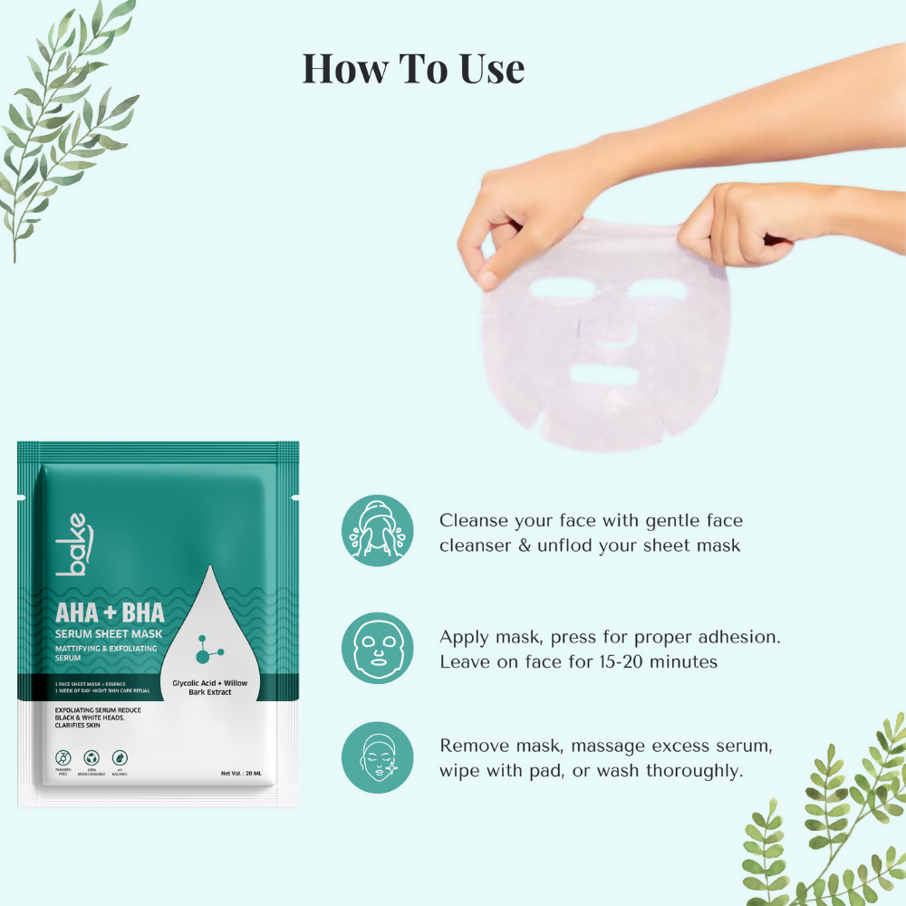 Bake AHA + BHA Serum Sheet Mask