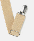 Manet Boys Solid Suspenders - Cream