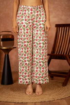 Joban Fashion Red Green Hand Block Printed Cotton Suit Set - Distacart
