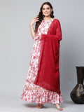 Ahalyaa Women Rayon Pretty Pink Printed Ready to Wear Lehenga Choli with Dupatta - Distacart