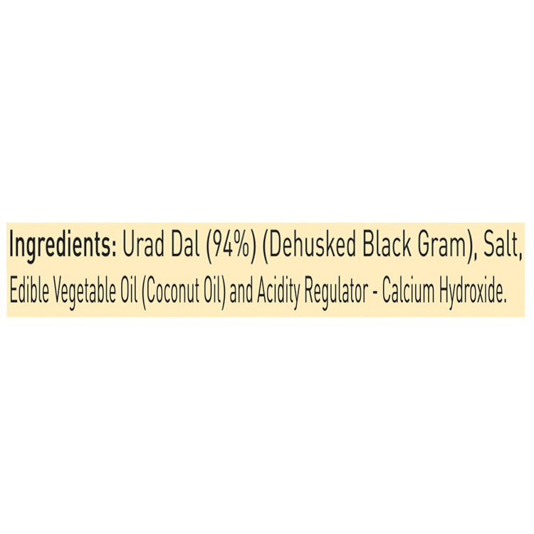 Priya Urad Dal Papad - Plain - Distacart