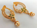 Green CZ Danglers - Distacart