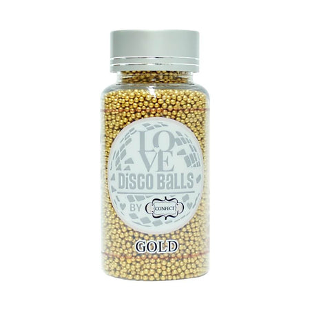Confect Gold Disco Balls Sprinkles 2 MM