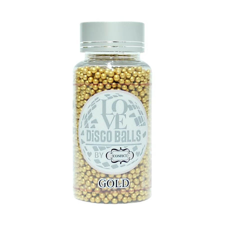 Confect Gold Disco Balls Sprinkles 3 MM