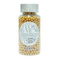 confect gold disco balls sprinkles 6 mm 120 gms