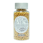 confect gold disco balls sprinkles 6 mm 120 gms