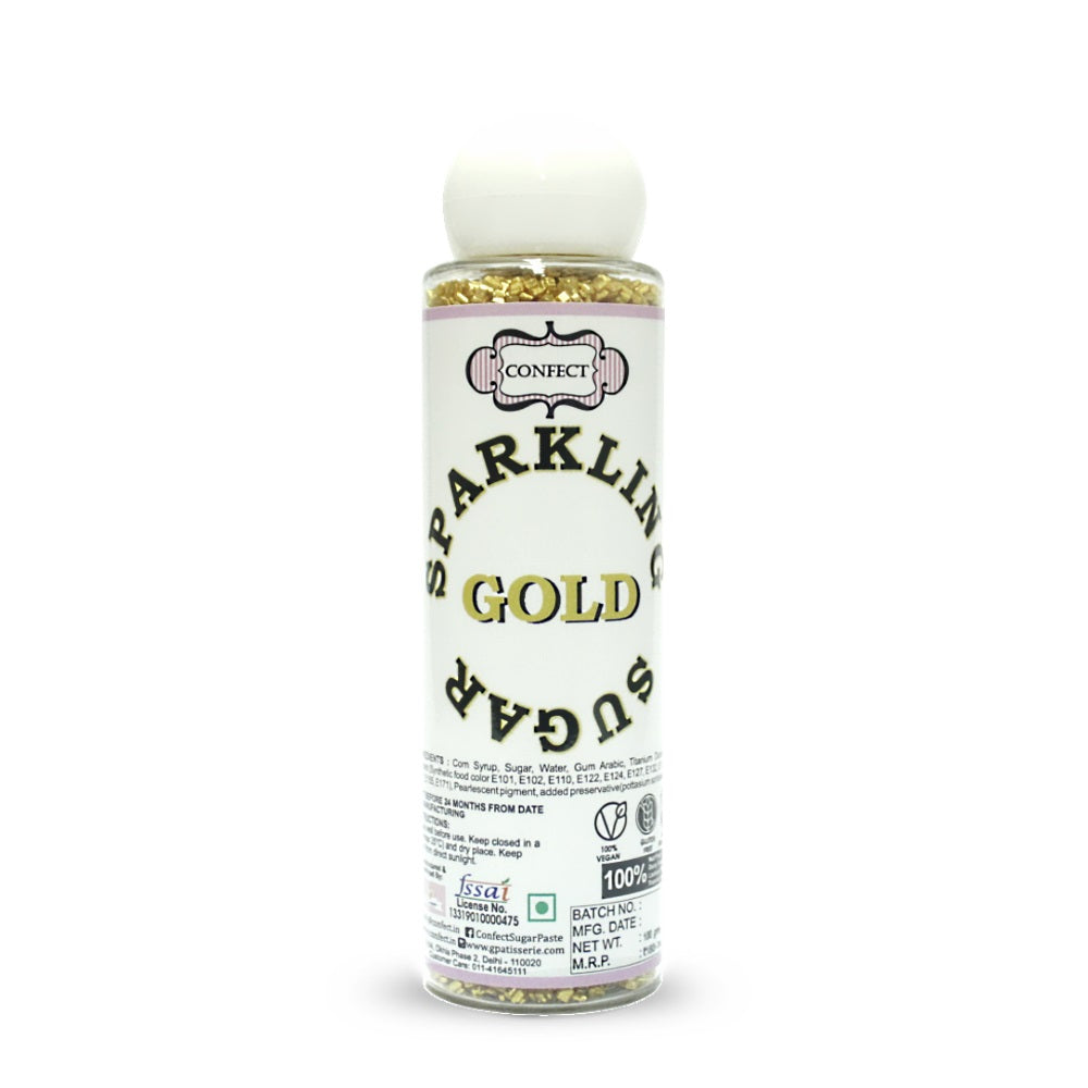 gold sparkling sugar100 gms