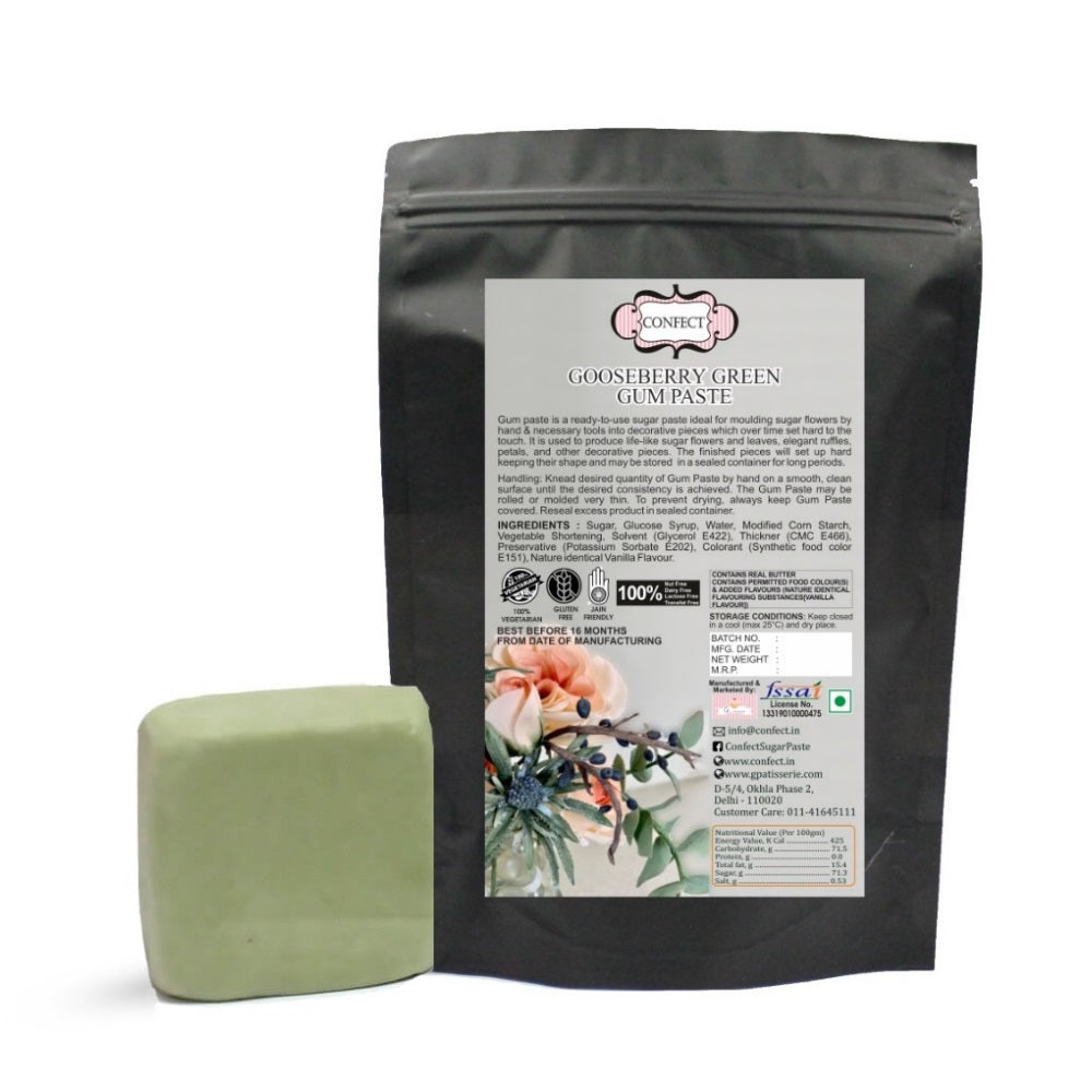 confect gooseberry green gum paste br b 1 kg b
