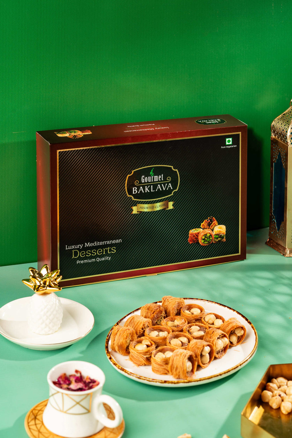Gourmet Baklava Luxury Gift Box Of Hazelnut Nest Baklava - Distacart