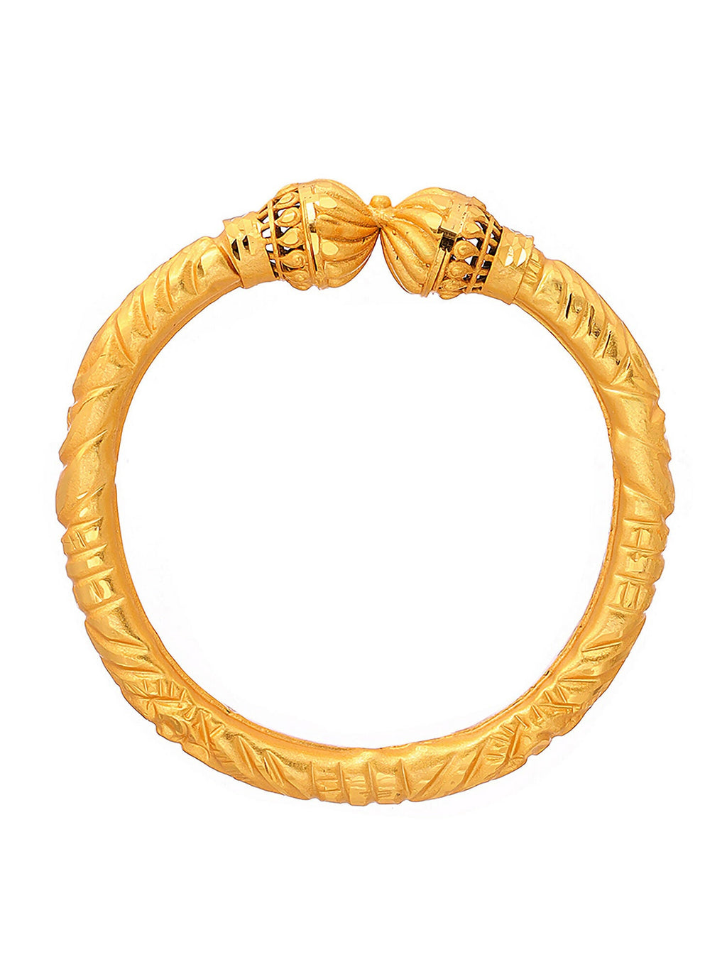 Ruby Raang Golden Bangle - Distacart