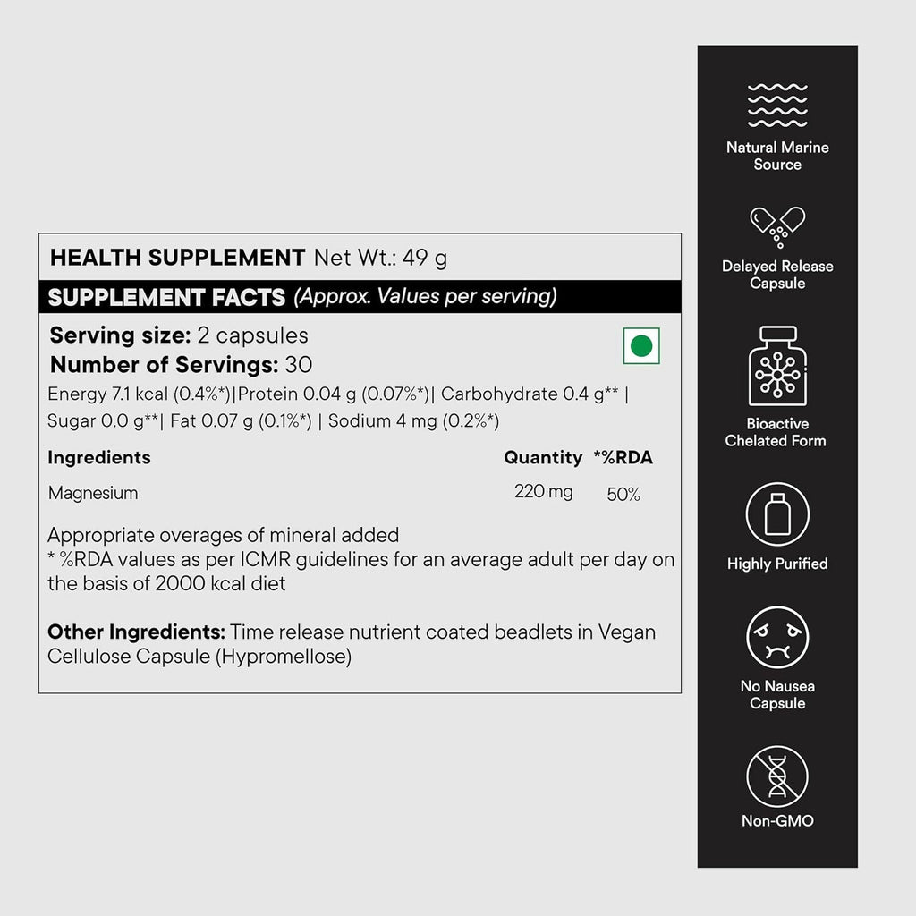 Wellbeing Nutrition Slow Triple Magnesium Complex Capsules - Distacart