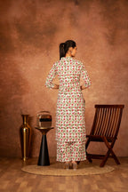Joban Fashion Red Green Hand Block Printed Cotton Suit Set - Distacart