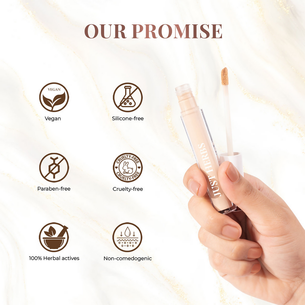 Just Herbs Full Cover Natural Filter Finish Concealer - Caramel