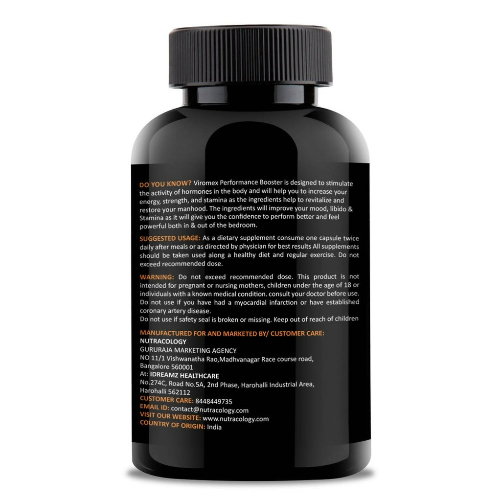Nutracology Viromex Capsules For Strength, Stamina & Energy - Distacart