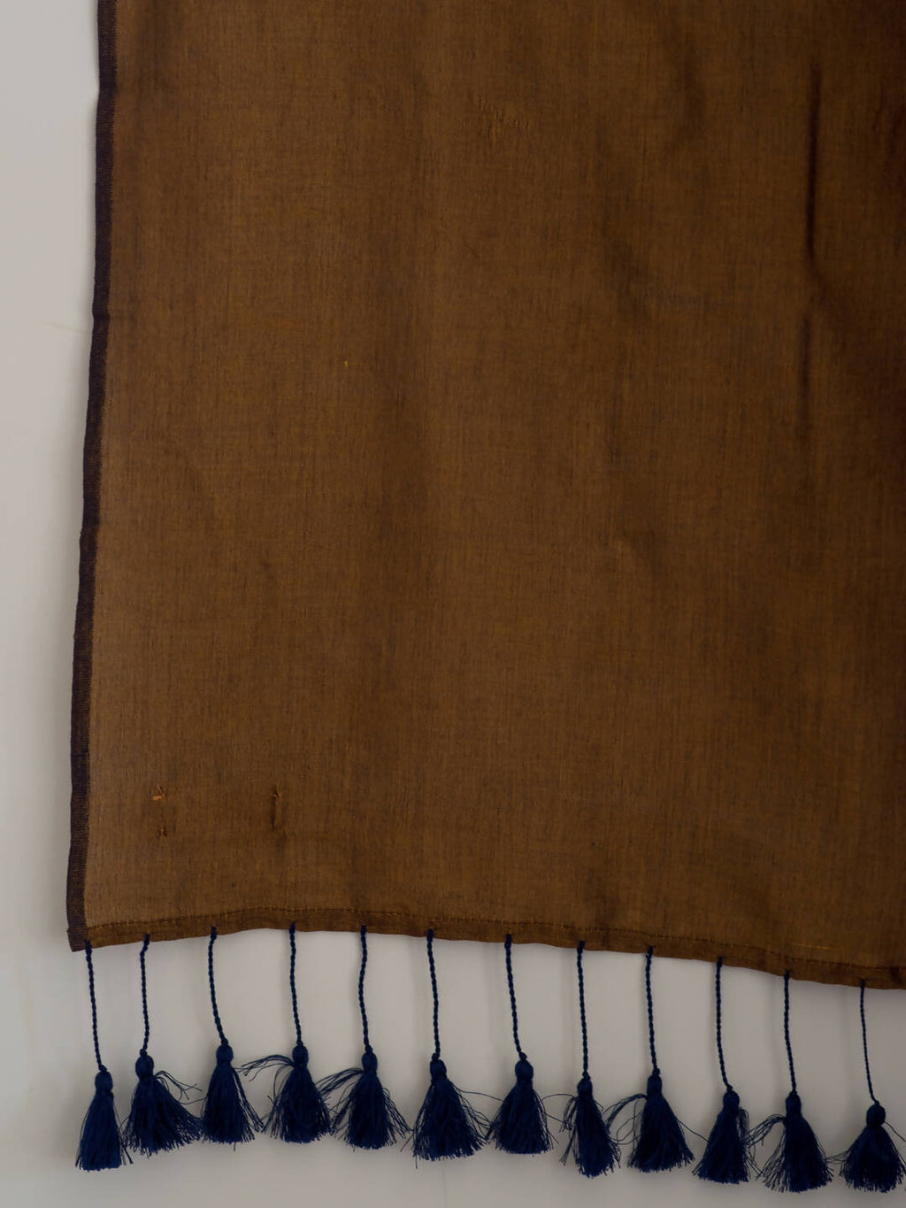 Suta Brown Solid Cotton Blend Saree - Distacart