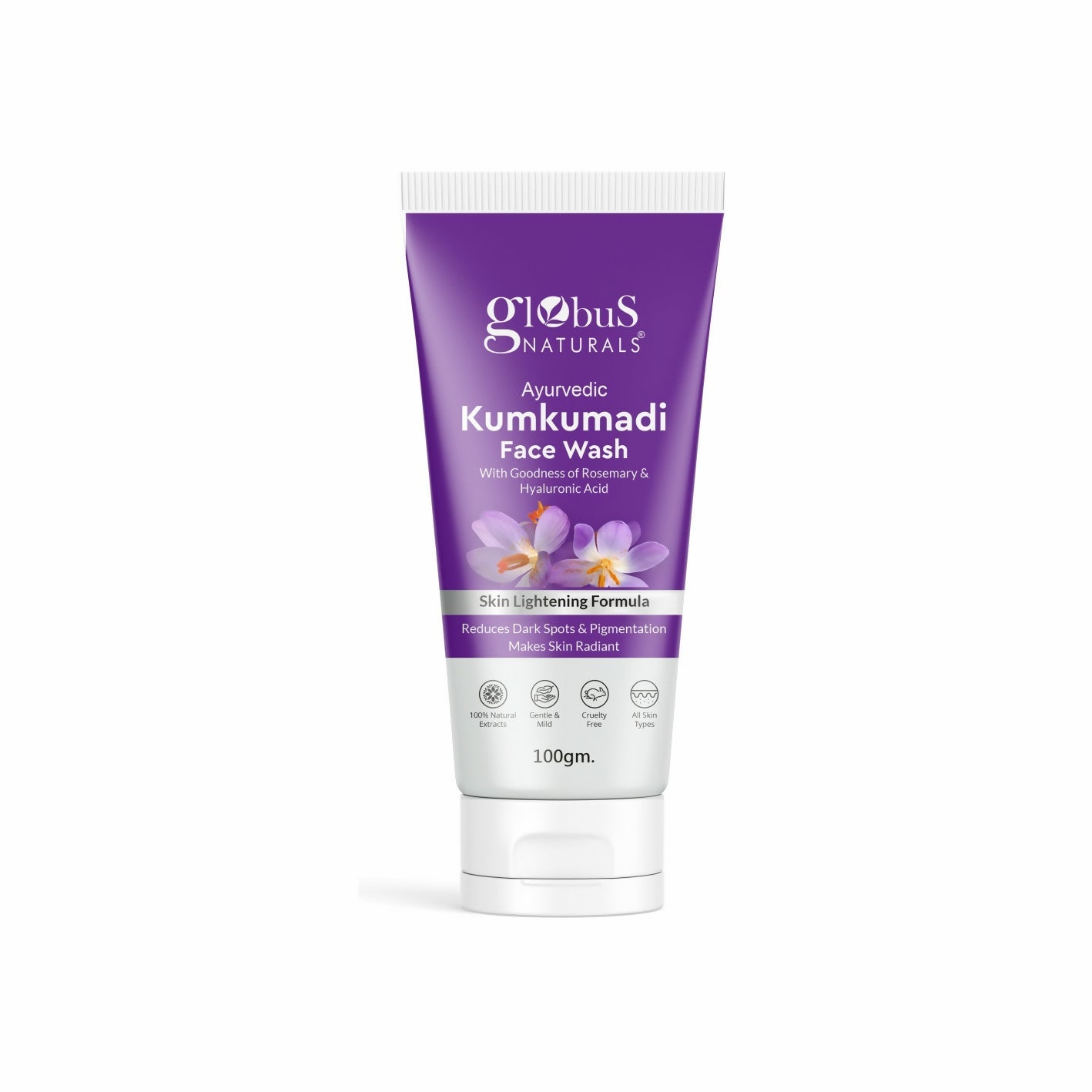 Globus Naturals Ayurvedic Kumkumadi Skin Lightening Face Wash