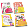 Grade 2 Ultimate English Combo Practice Workbooks Set of 4: Grammar, Writing Skills, Olympiad Prep, and Gear Up English| Ages 7-8 Years - Distacart