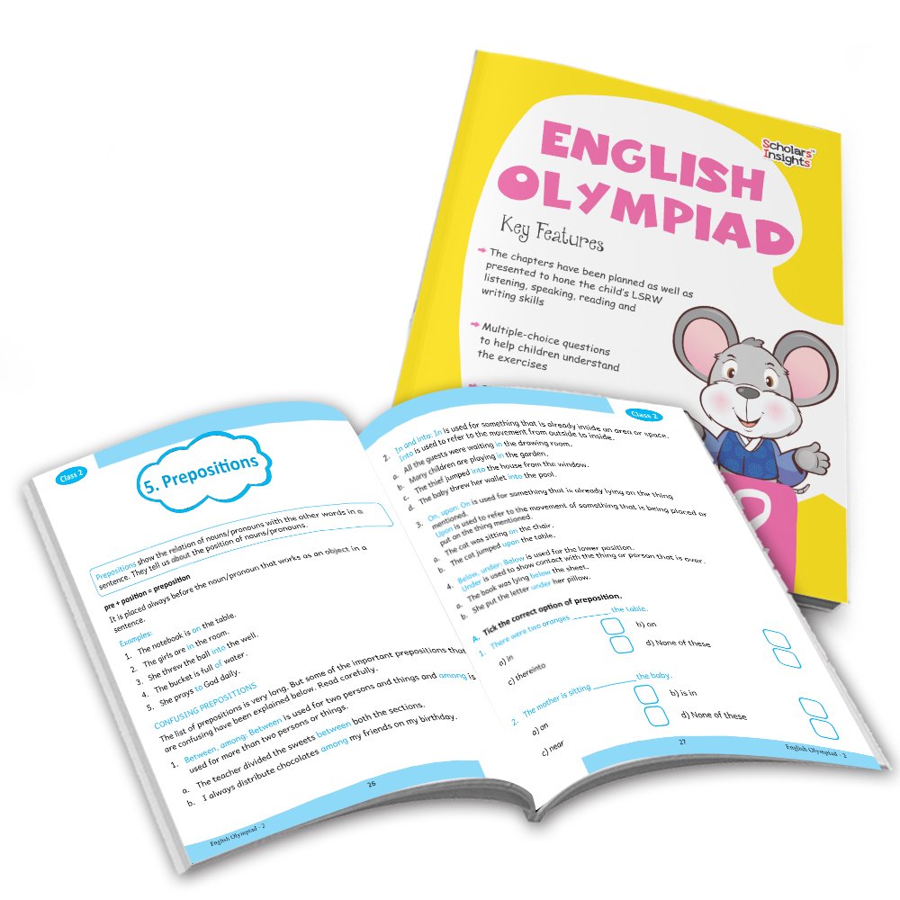 Grade 2 Ultimate English Combo Practice Workbooks Set of 4: Grammar, Writing Skills, Olympiad Prep, and Gear Up English| Ages 7-8 Years - Distacart