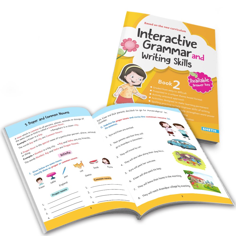 Grade 2 Ultimate English Combo Practice Workbooks Set of 4: Grammar, Writing Skills, Olympiad Prep, and Gear Up English| Ages 7-8 Years - Distacart