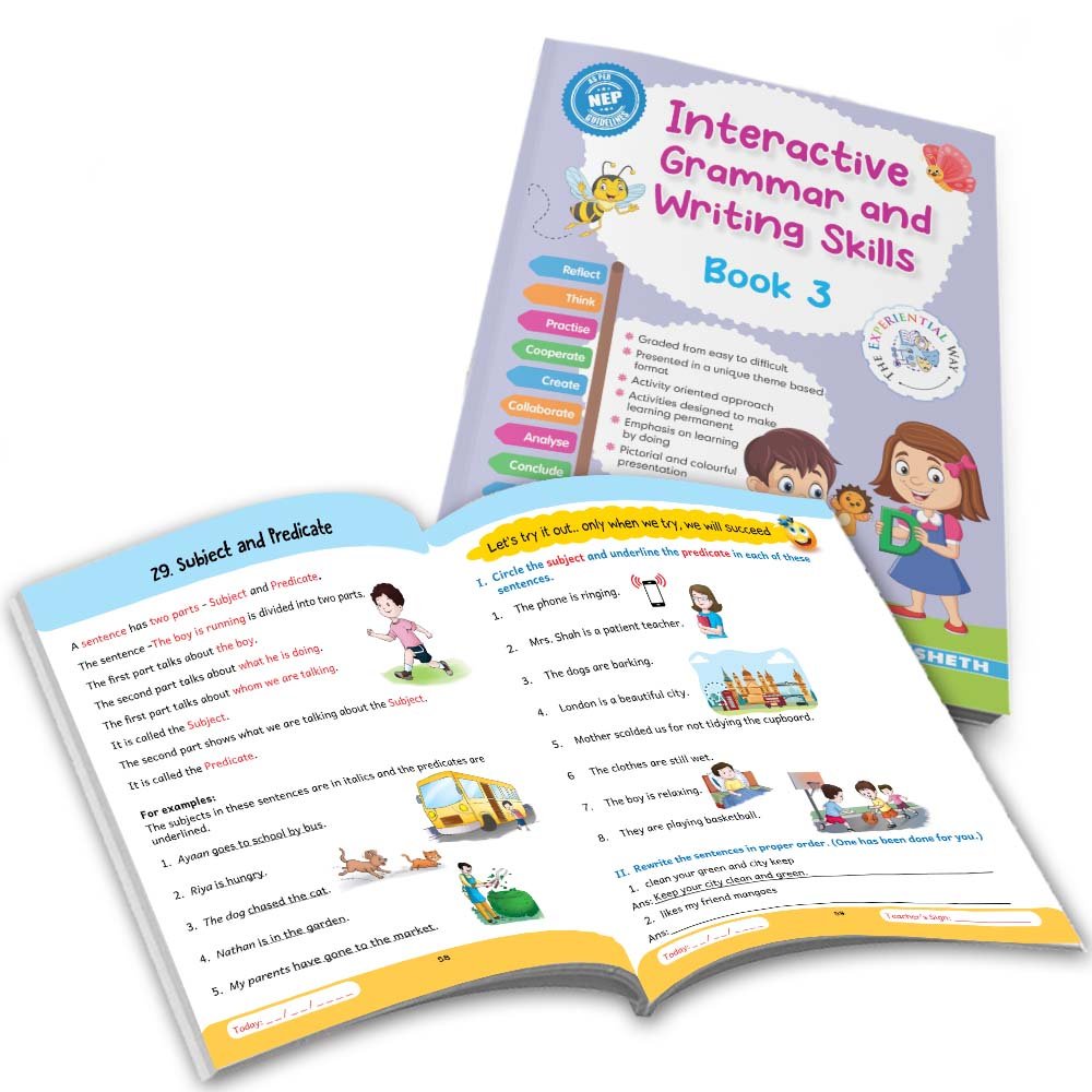 Grade 3 Ultimate English Combo Practice Workbooks Set of 4: Grammar, Writing Skills, Olympiad Prep, and Gear Up English| Ages 8-9 Years - Distacart