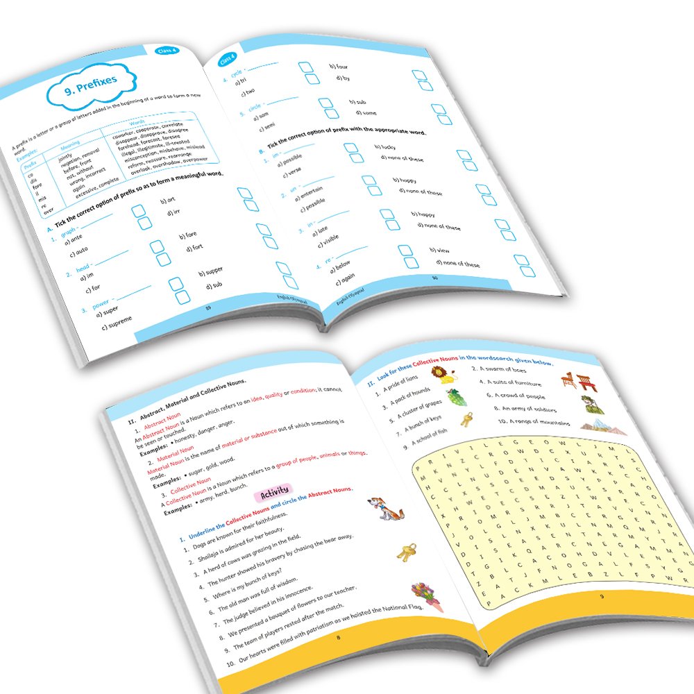 Grade 4 Ultimate English Combo Practice Workbooks Set of 4: NEP Based Interactive Grammar & Writing Skills, Olympiad Prep| Ages 8-10 Years - Distacart