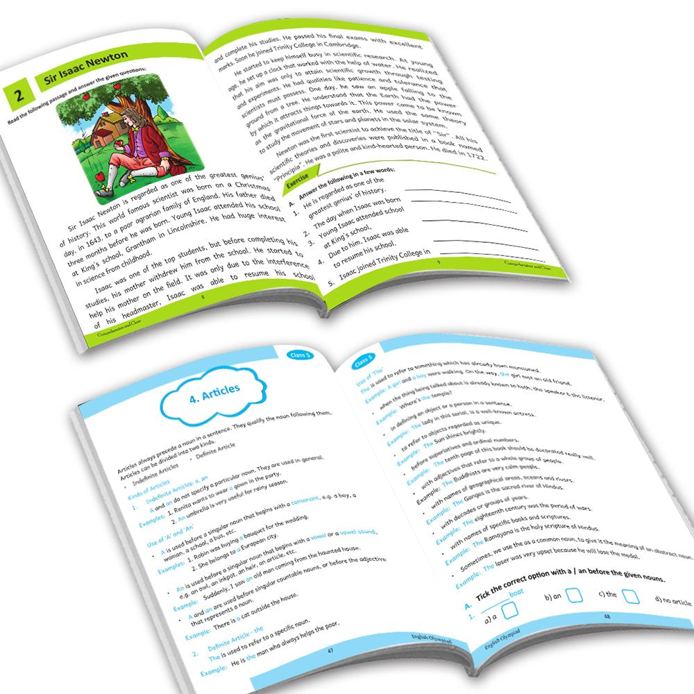 Grade 5 Ultimate English Combo Practice Workbooks Set of 4: NEP Based Interactive Grammar & Writing Skills, Olympiad Prep| Ages 10-11 Years - Distacart