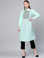 Yufta Green & Black Striped Tunic