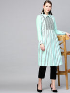 Yufta Green & Black Striped Tunic