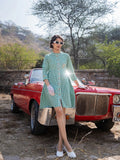 Yufta Green Checked Dress - Distacart