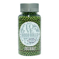 confect green disco balls sprinkles 2 mm 120 gms