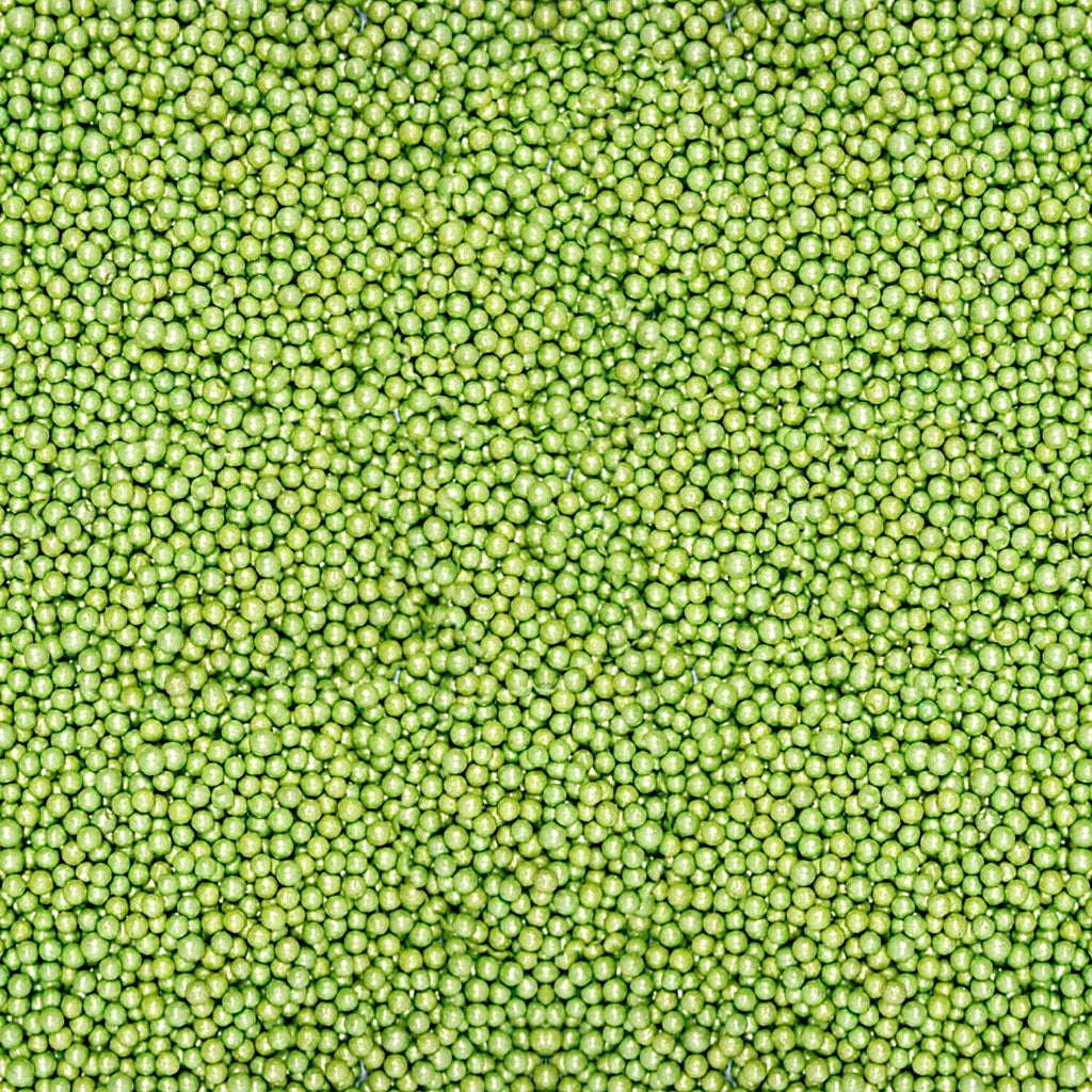 confect green disco balls sprinkles 2 mm 120 gms