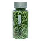 confect green disco balls sprinkles 2 mm 120 gms