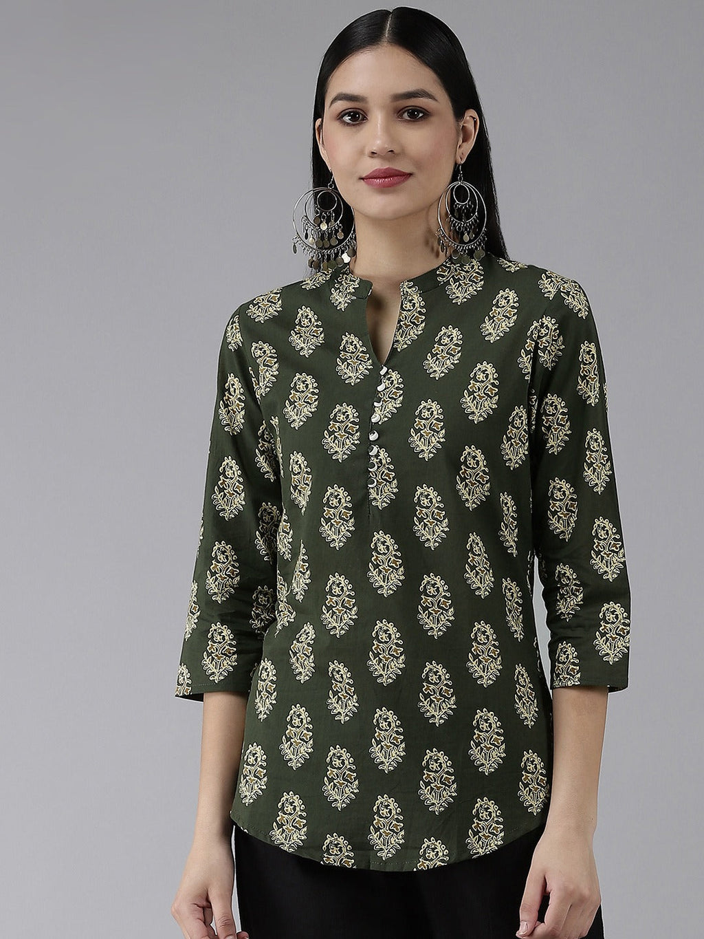 Yufta Green Printed Top