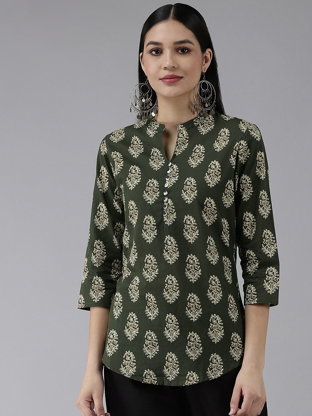 Yufta Green Printed Top