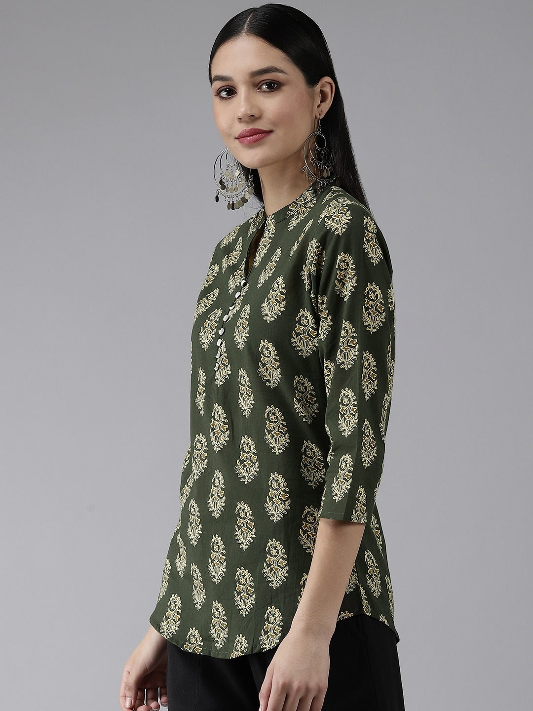 Yufta Green Printed Top