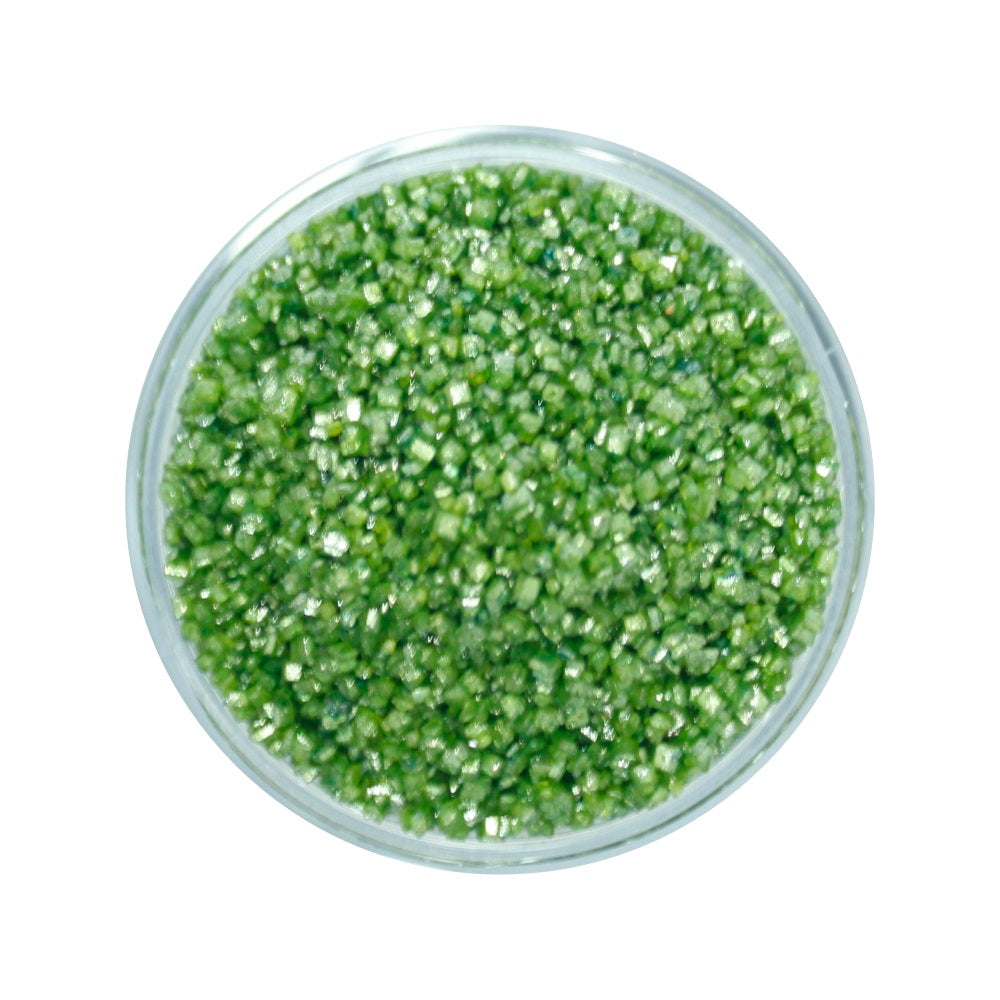 green sparkling sugar100 gms