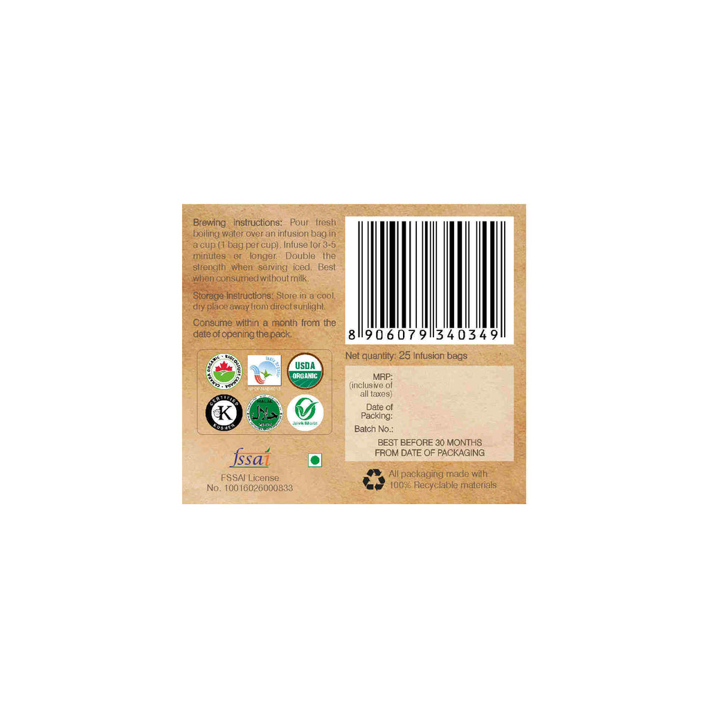 Organic Wellness Tulsi Green Tea Premium Teabags - Distacart