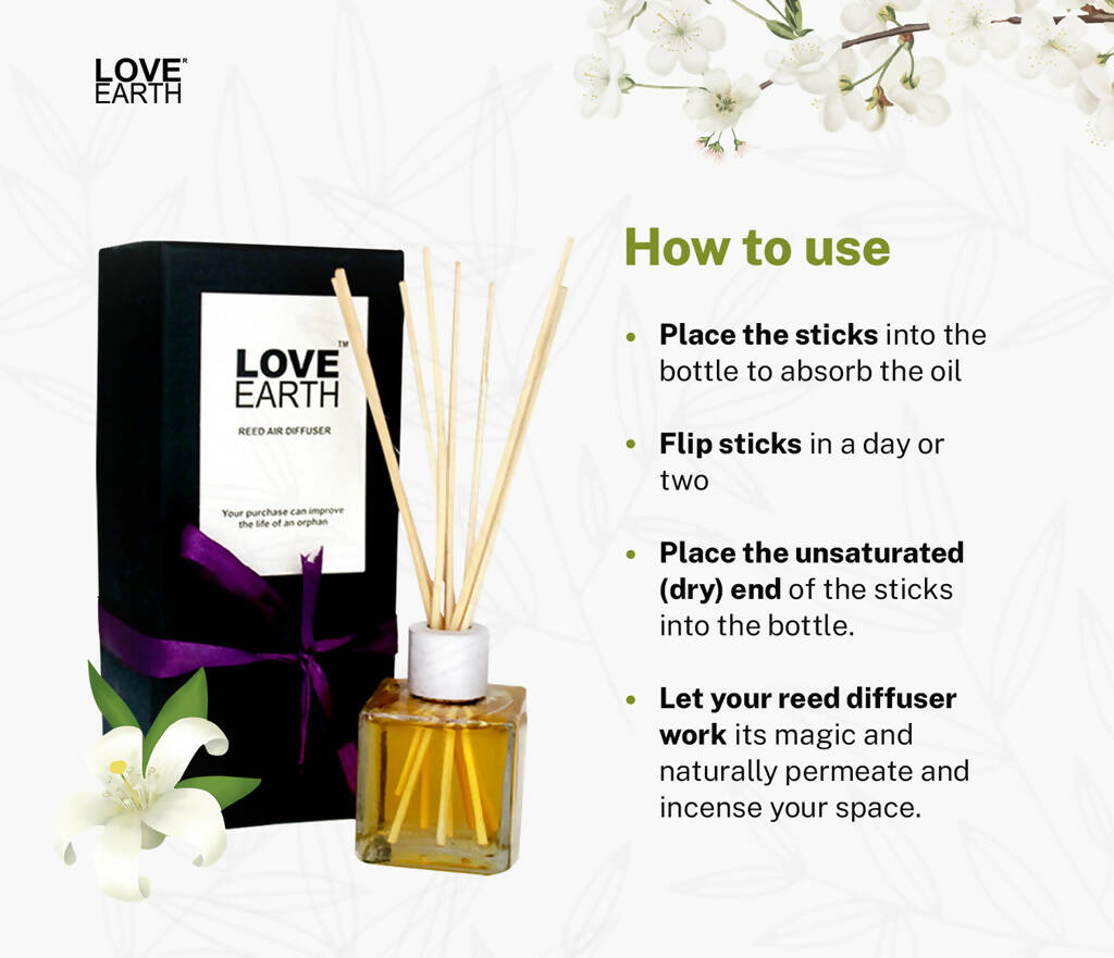 Love Earth Reed Diffuser- Jasmine