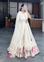 Lehenga Mart Designer Bollywood Style Wedding Lehenga Choli - White