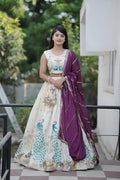 Lehenga Mart Designer Bollywood Style Wedding Lehenga Choli - Wine