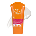 Lotus Herbals Safe Sun Sunscreen Cream SPF 30 PA+++ - Distacart