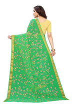 Vamika Green Printed Chiffon Saree (UJALA GREEN) - Distacart