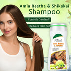 Globus Naturals Amla Reetha Shikakai Shampoo - Distacart
