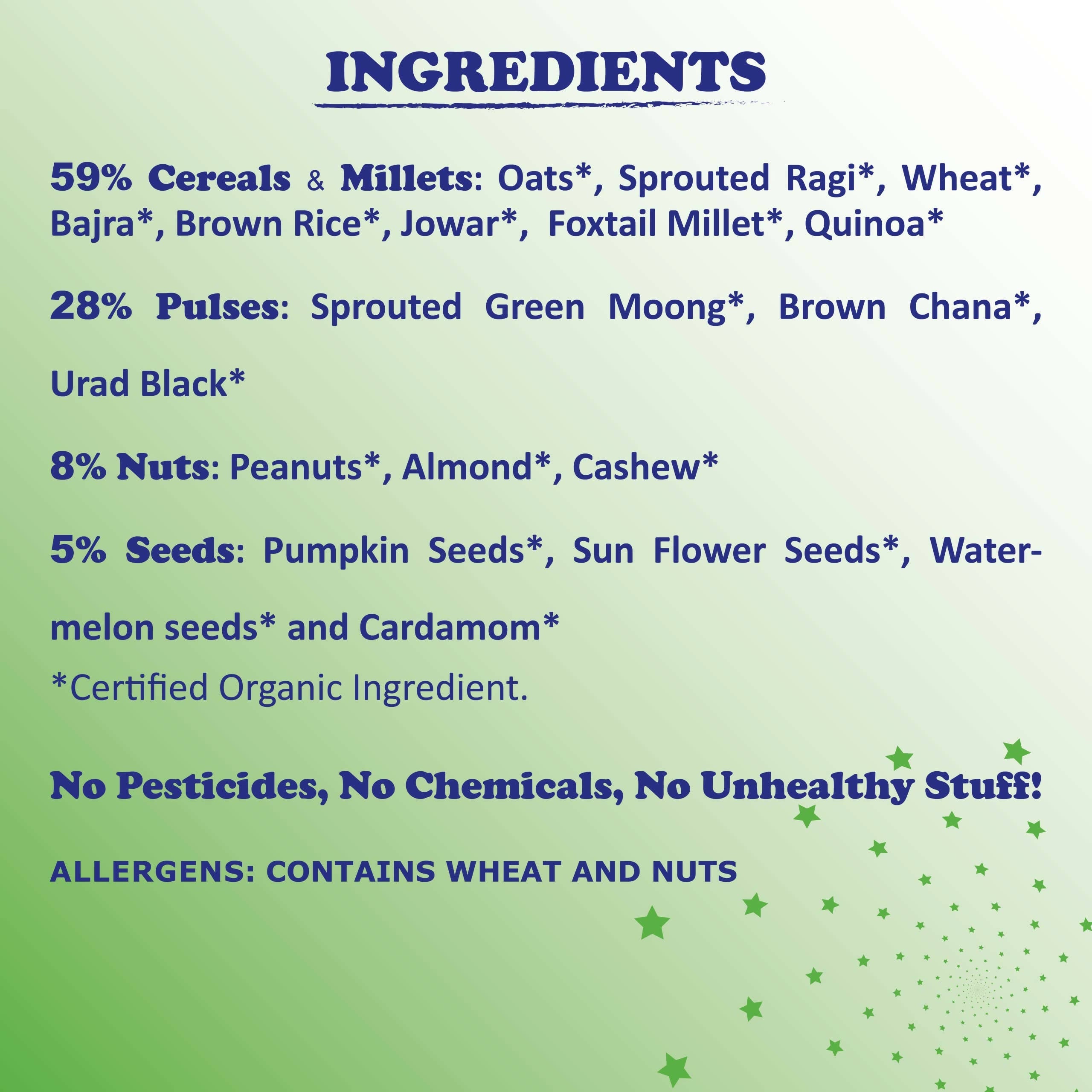 TummyFriendly Foods Organic Health Mix Pack for Kids and Adults No Pesticides, No GMO - Distacart